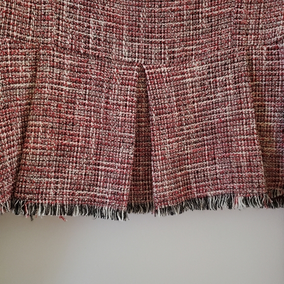 🌹NEW- Cesilia Tweed Pleated Peplum Jacket & Skirt - Picture 8 of 15